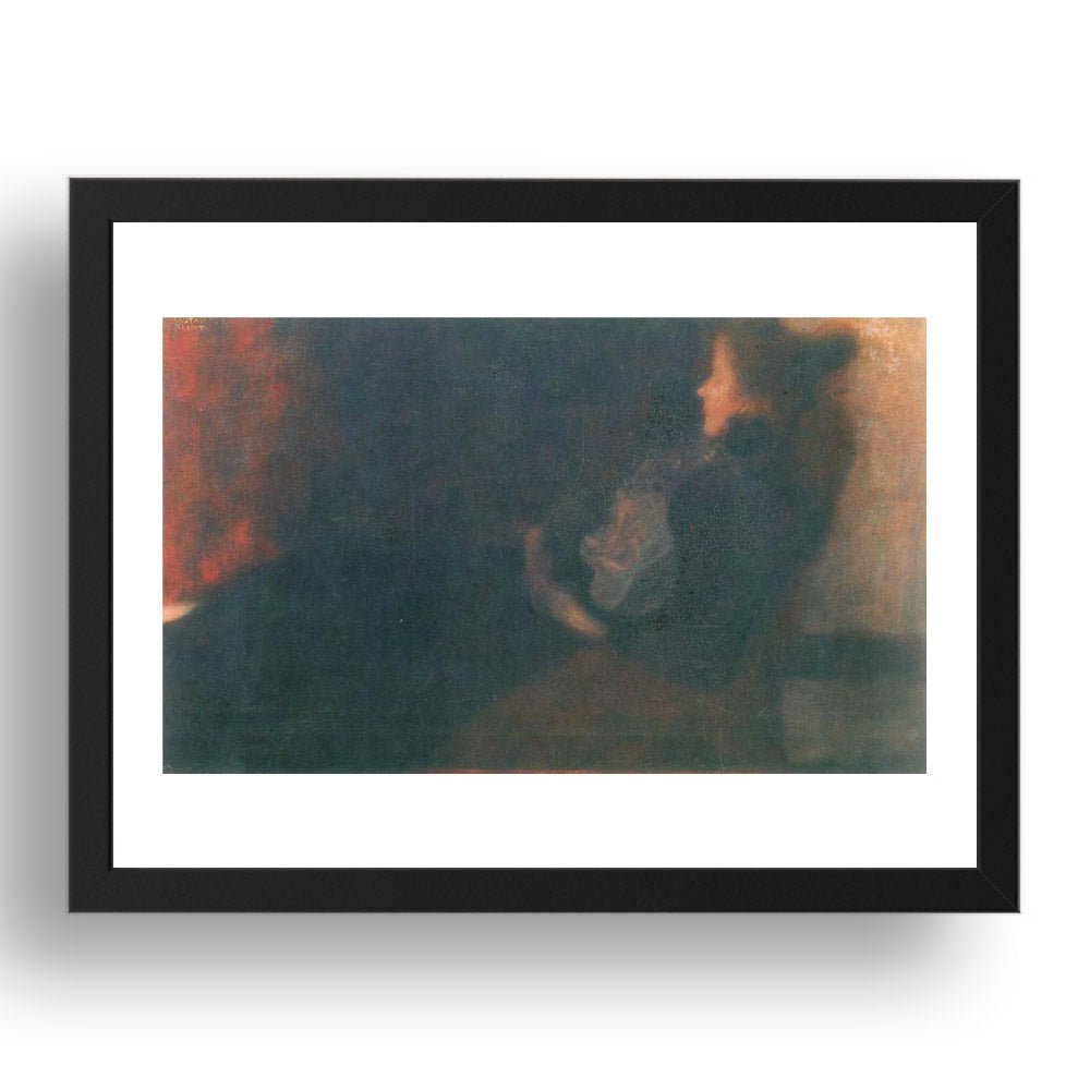 Lady by the Fireplace 1897 by Gustav Klimt, 17x13" Frame