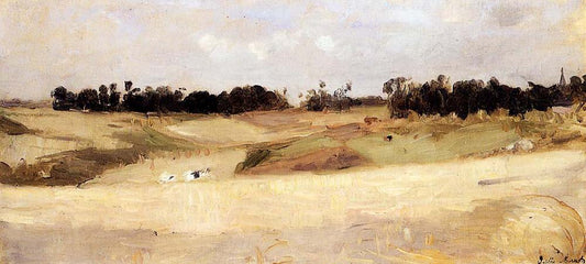 Landscape near Valenciennes - 1875 - by Berthe Morisot, vintage art, modern poster print