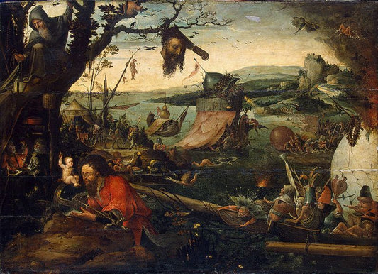 Landscape with the Legend of Saint Christopher, vintage artwork by Jan Mandijn, A3 (16x12") Poster Print