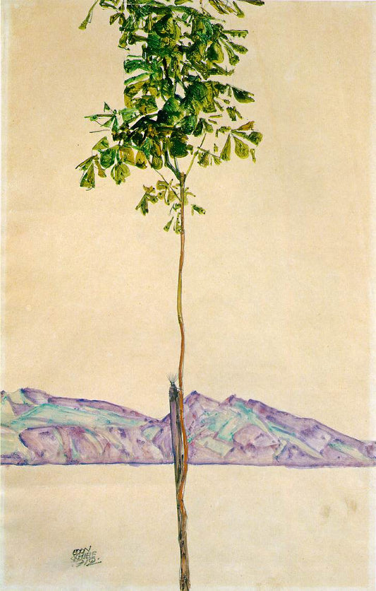 landscape5, landscape by Egon Schiele, 12x8" (A4) Poster