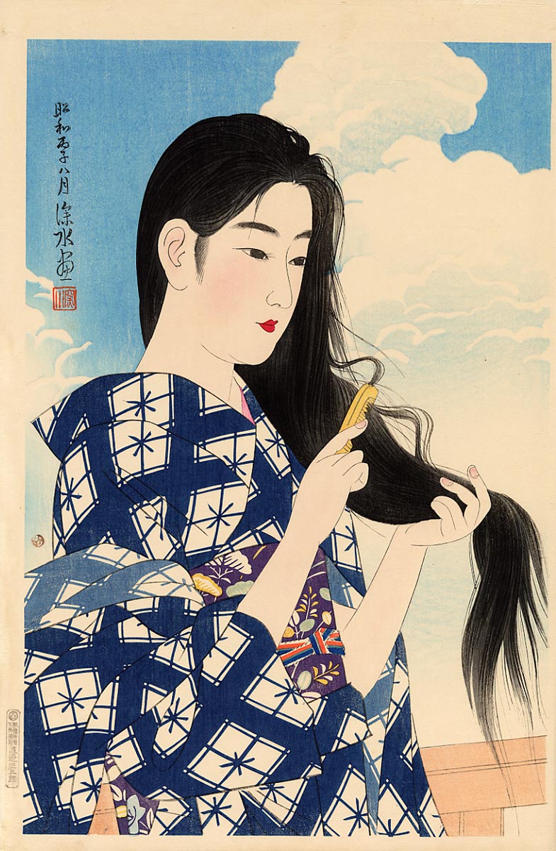 large658b, historic, vintage ukiyo-e Japan artwork,12x8"(A4) Poster Print