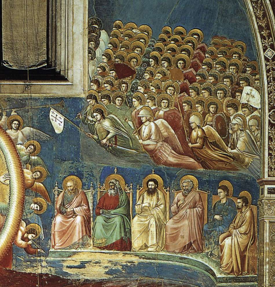 Last Judgment (detail 4), vintage artwork by Giotto, A3 (16x12") Poster Print