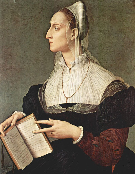 Laura Battiferri, vintage artwork by Agnolo Bronzino, A3 (16x12") Poster Print