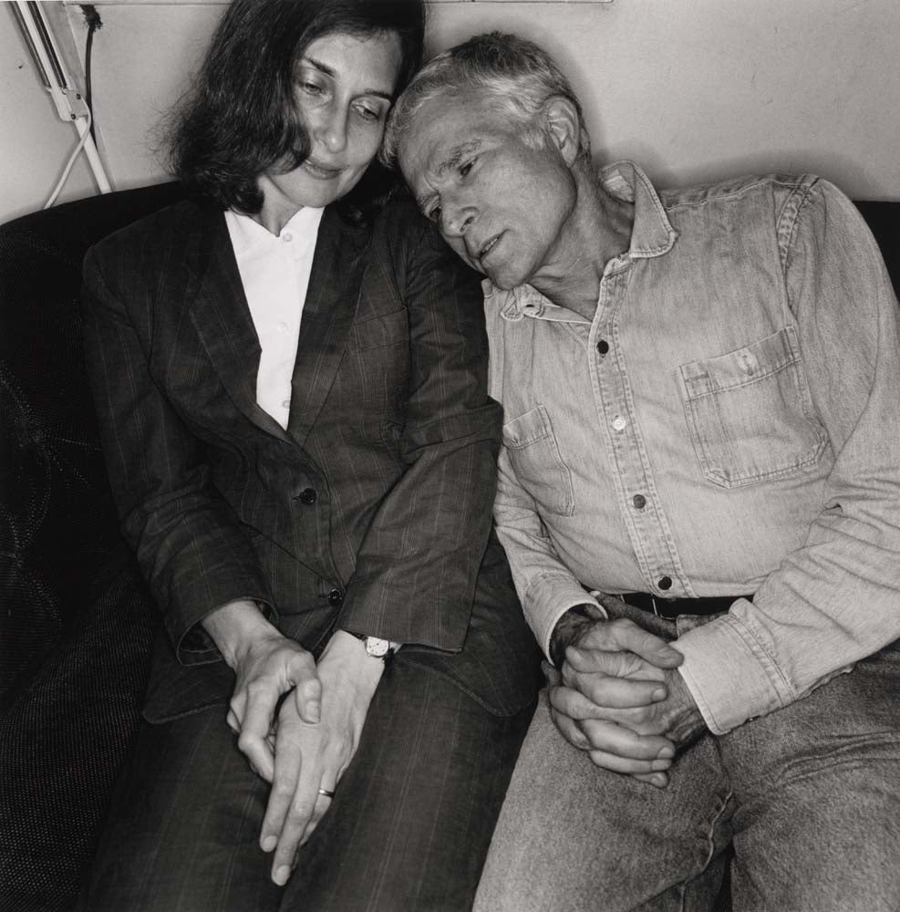 Lee Friedlander - Sandra Fisher and R. B. Kitaj. London England, vintage historic photograph, modern poster print