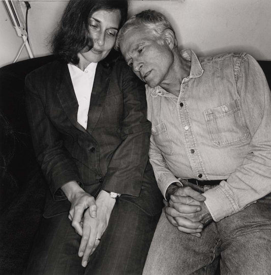 Lee Friedlander - Sandra Fisher and R. B. Kitaj. London England, vintage historic photograph, modern poster print