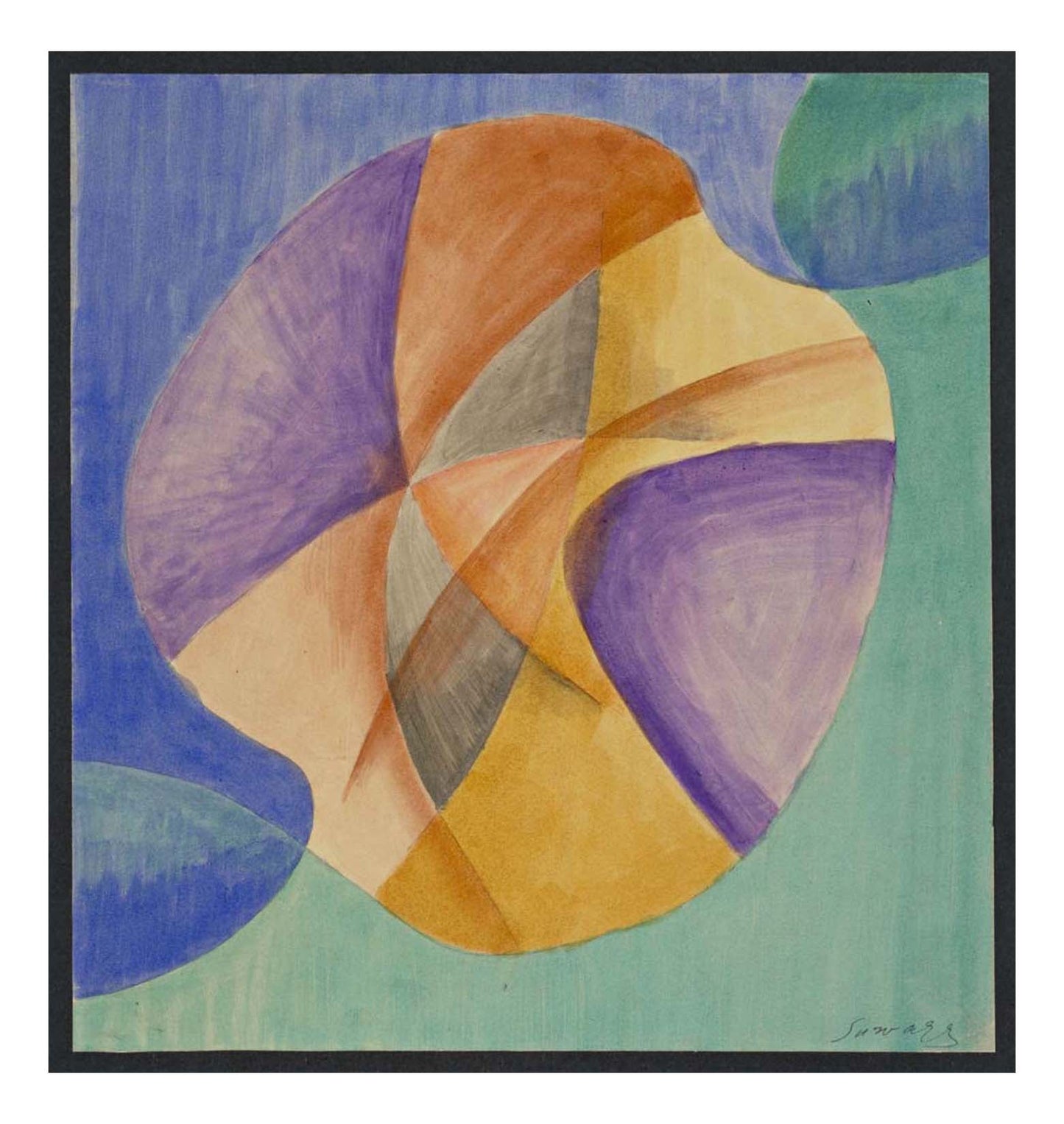 Leopold Survage - Colored Rhythm Study for the Film (16), 16x12" (A3) Poster Print