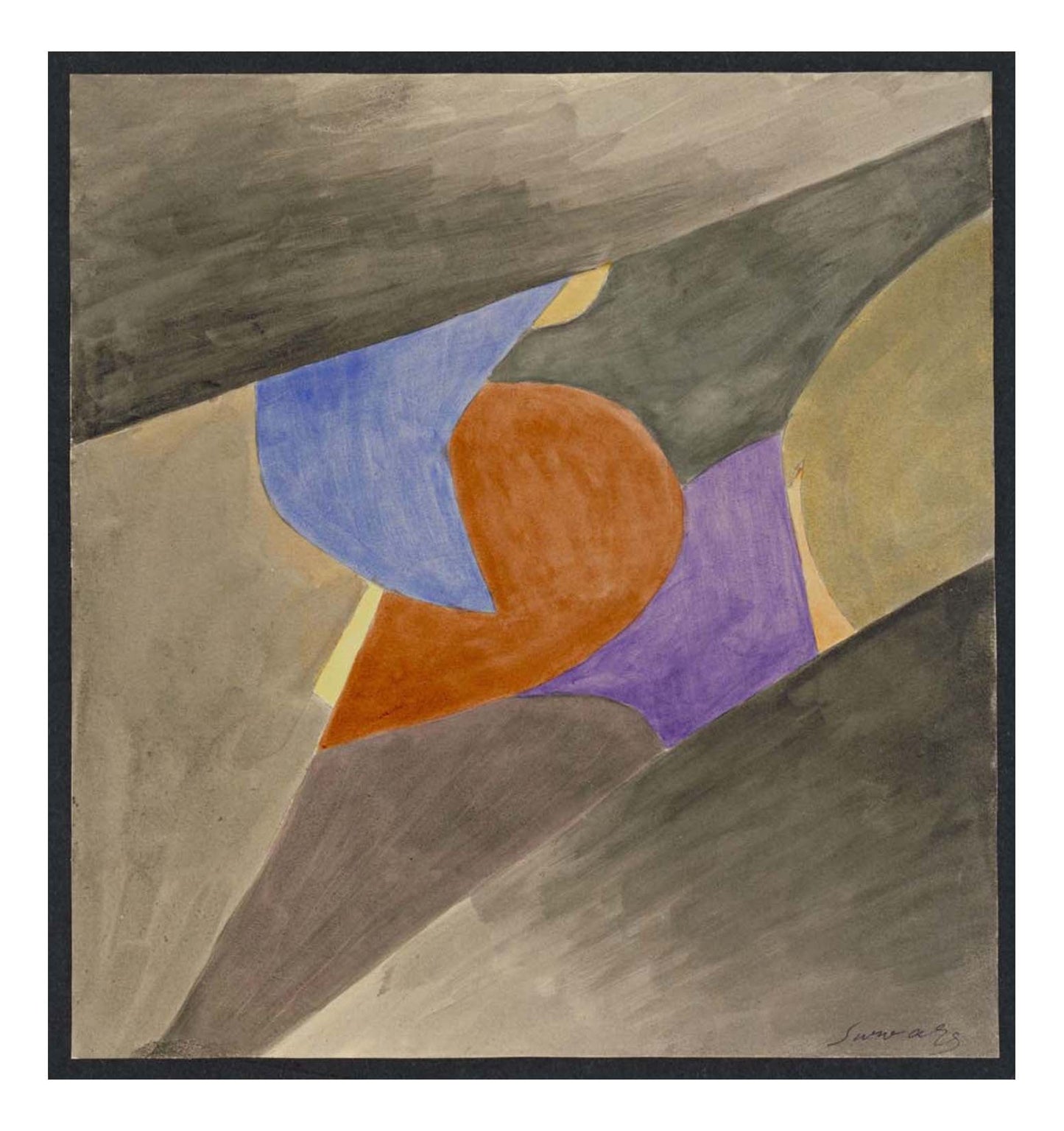 Leopold Survage - Colored Rhythm Study for the Film (18), 16x12" (A3) Poster Print