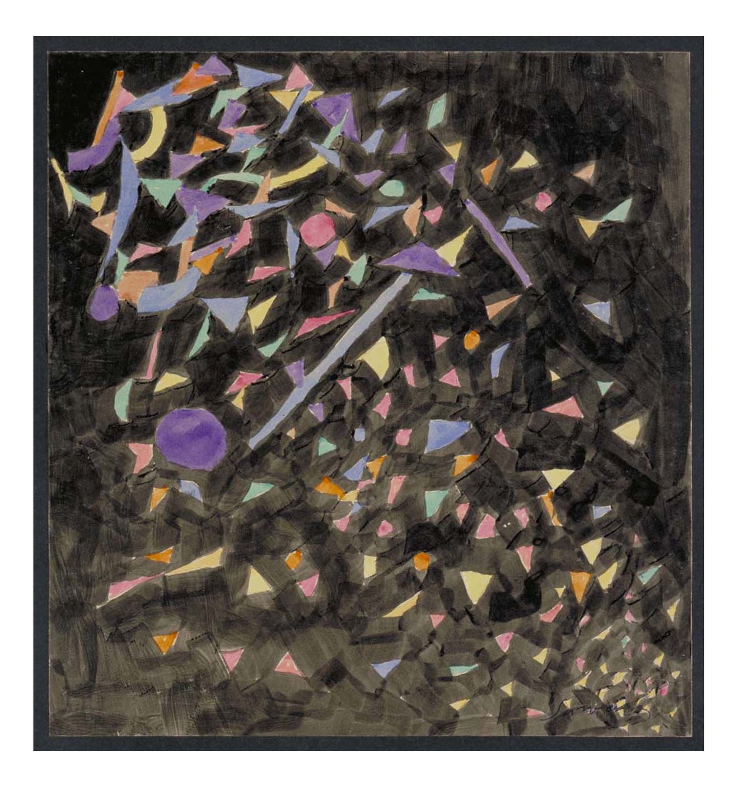 Leopold Survage - Colored Rhythm Study for the Film (9), 16x12" (A3) Poster Print