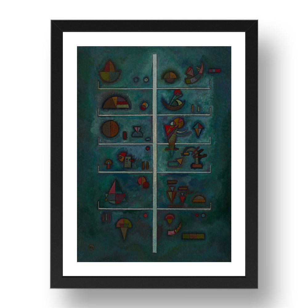 LEVELS by Wassily Kandinsky, 17x13" Frame