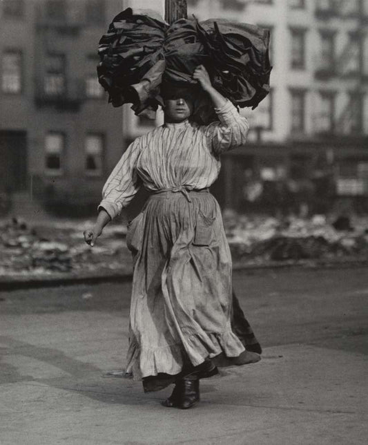 Lewis W. Hine - On the Bowery New York City, vintage historic photograph, modern poster print