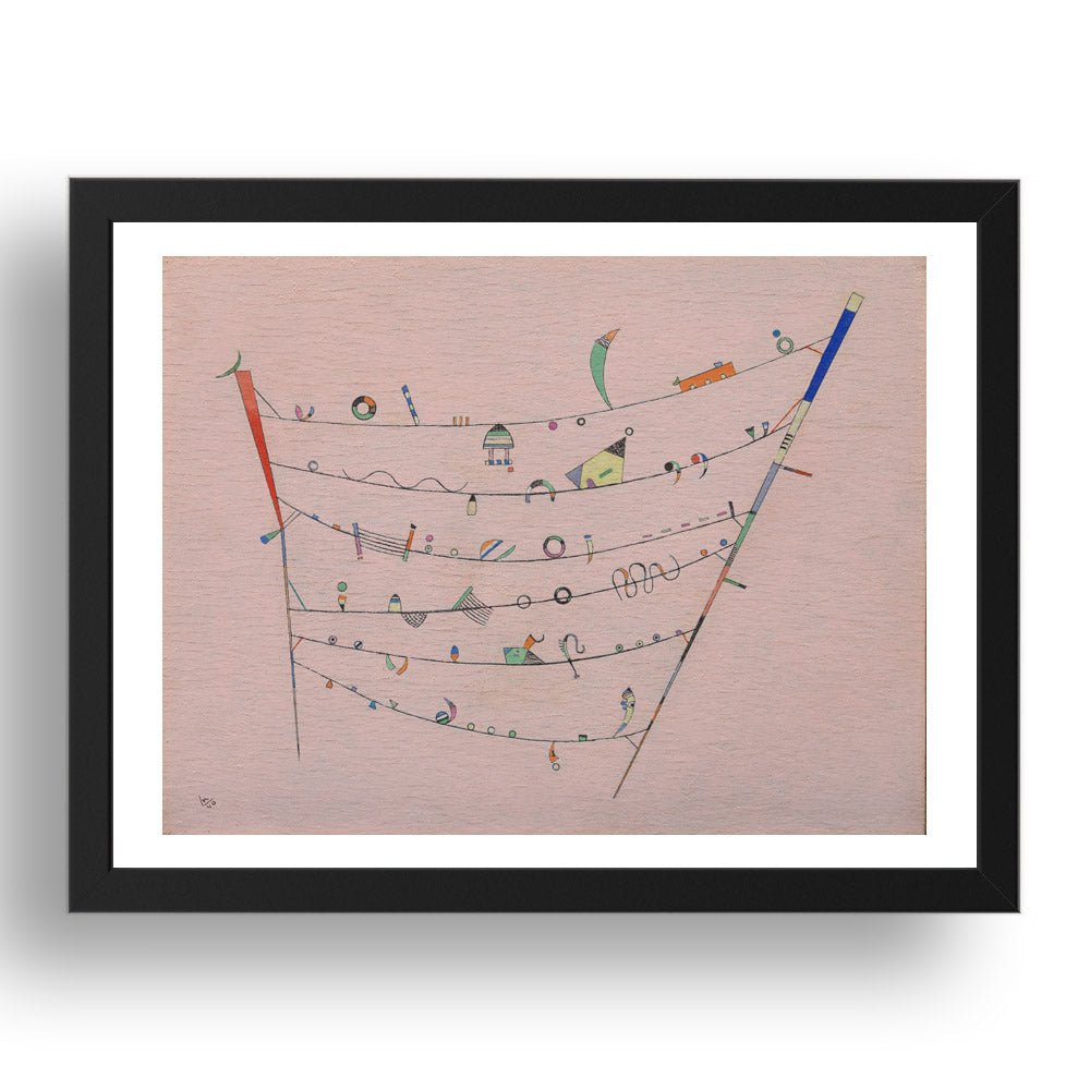 LITTLE ACCENTS by Wassily Kandinsky, 17x13" Frame