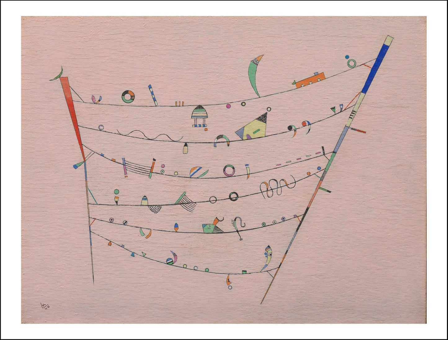 LITTLE ACCENTS by Wassily Kandinsky, 23x16"( A2 size ) Poster Print