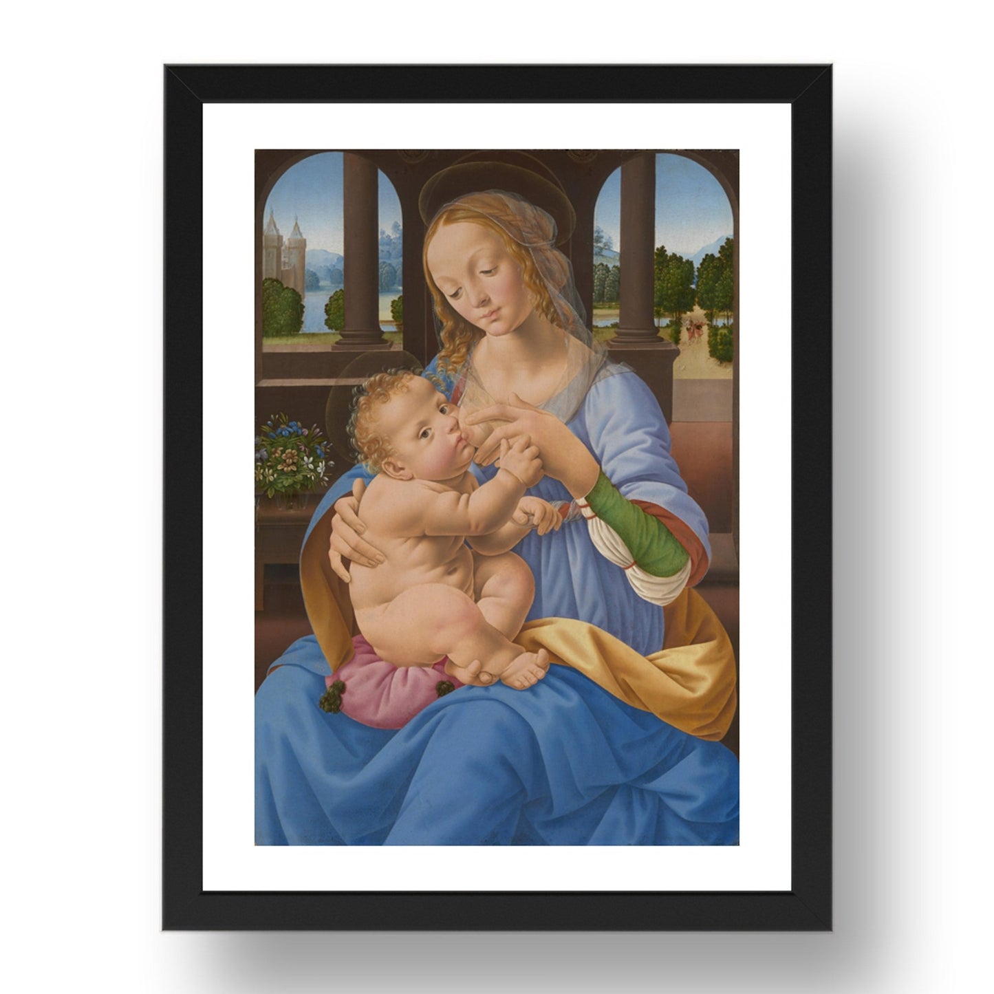 Lorenzo di Credi: The Virgin and Child, Poster in 17x13"(A3) Frame