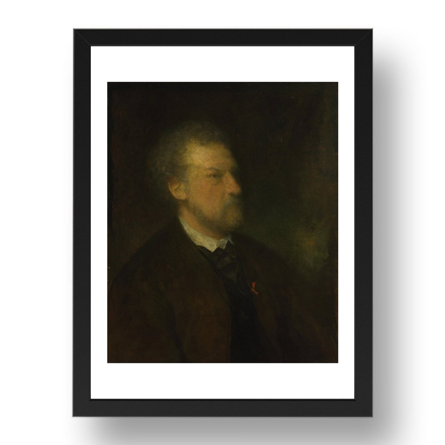 Louis Gustave Ricard: Portrait of a Man, Poster in 17x13"(A3) Frame