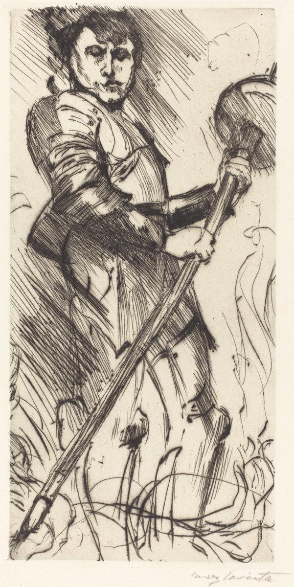 Lovis Corinth:Saint George (St. Georg),16x12"(A3) Poster