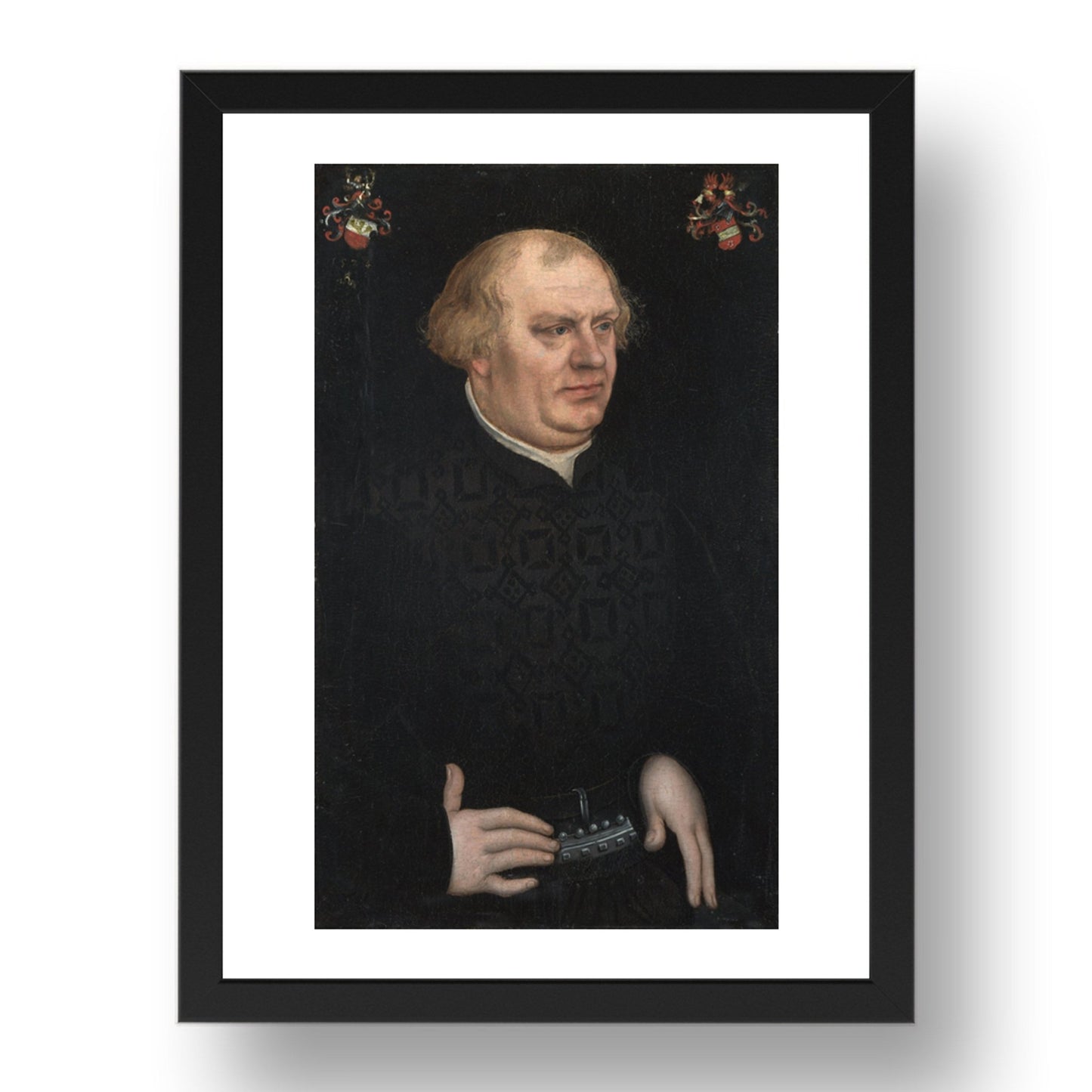 Lucas Cranach the Elder: Portrait of a Man, probably Johann Feige, Poster in 17x13"(A3) Frame