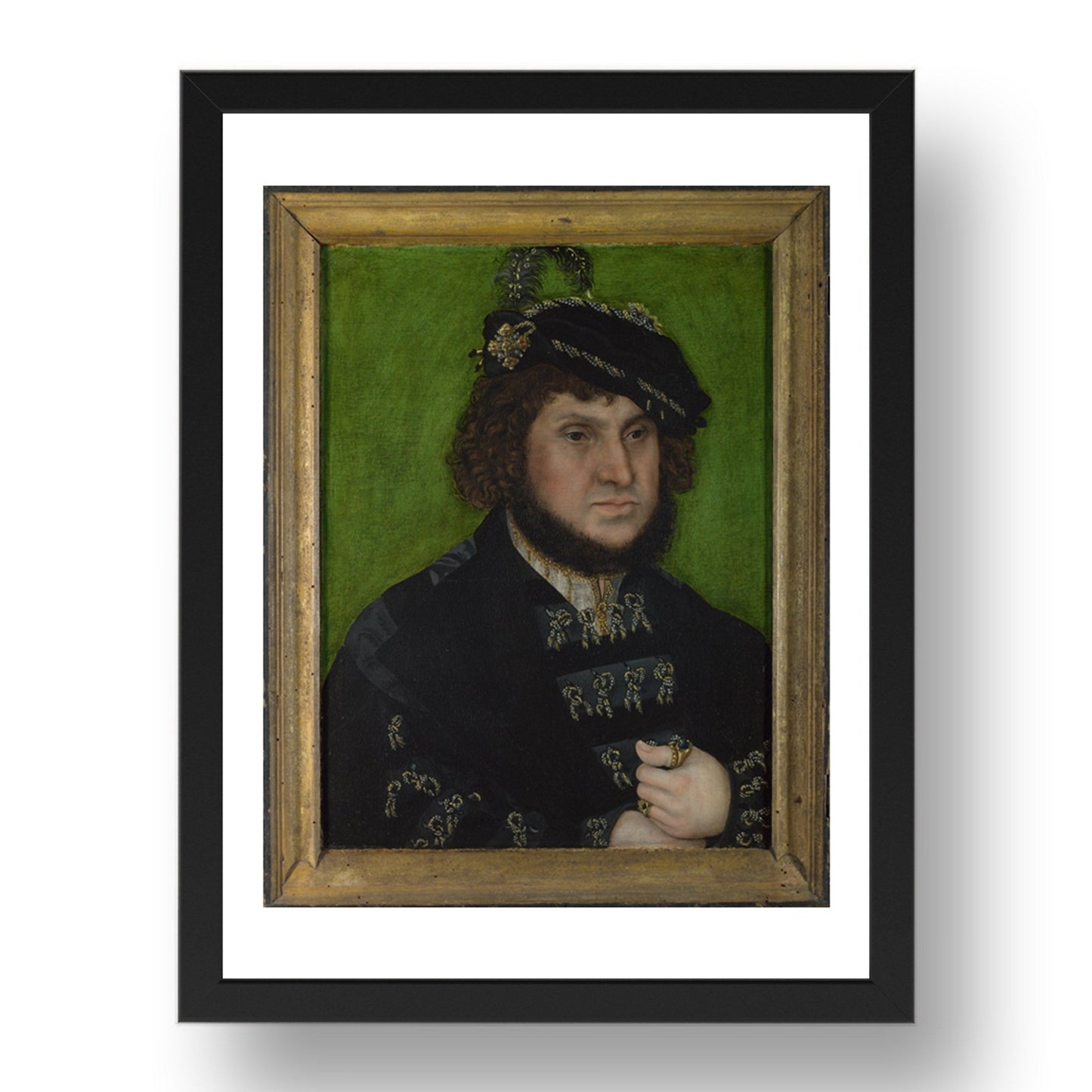 Lucas Cranach the Elder: Portrait of Johann the Steadfast, Poster in 17x13"(A3) Frame