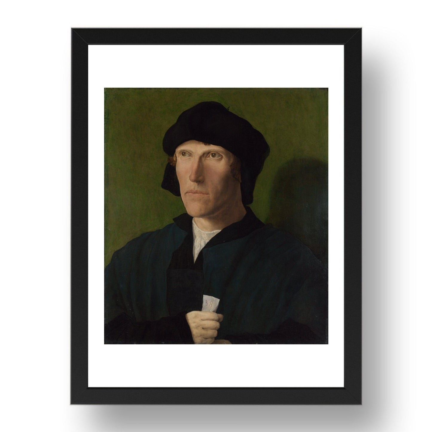Lucas van Leyden: A Man aged 38, Poster in 17x13"(A3) Frame