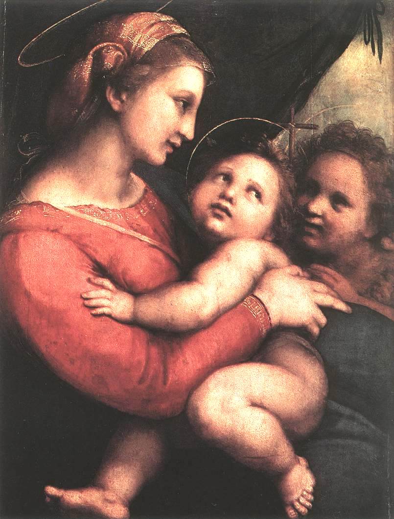 Madonna della Tenda, vintage artwork by Raphael, A3 (16x12") Poster Print