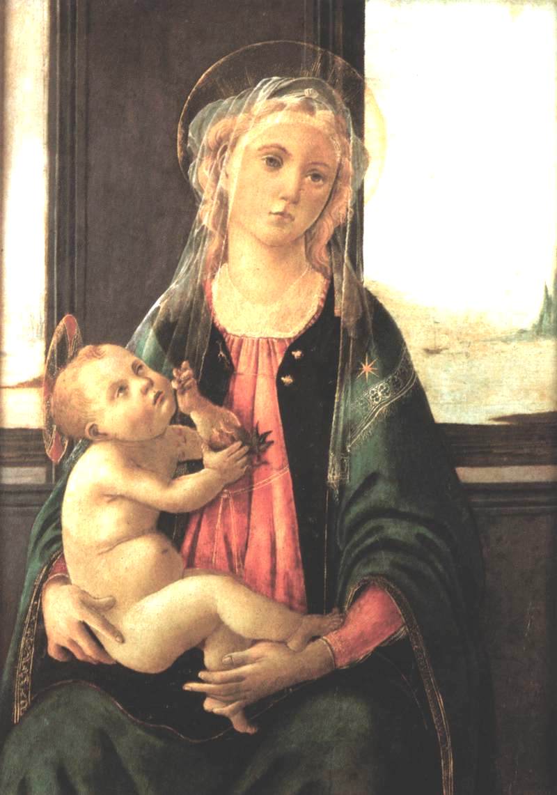 Madonna of the Sea, vintage artwork by Sandro Botticelli, A3 (16x12") Poster Print