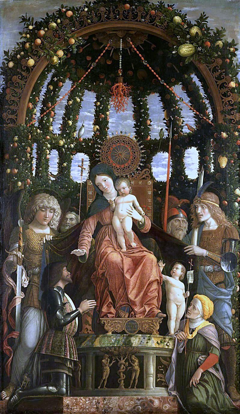 Madonna of Victory, vintage artwork by Andrea Mantegna, A3 (16x12") Poster Print