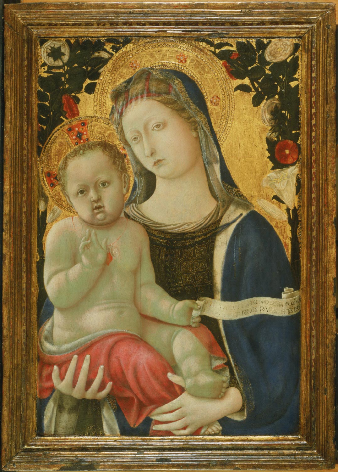 Madonna with Child, vintage artwork by Domenico di Bartolo, A3 (16x12") Poster Print