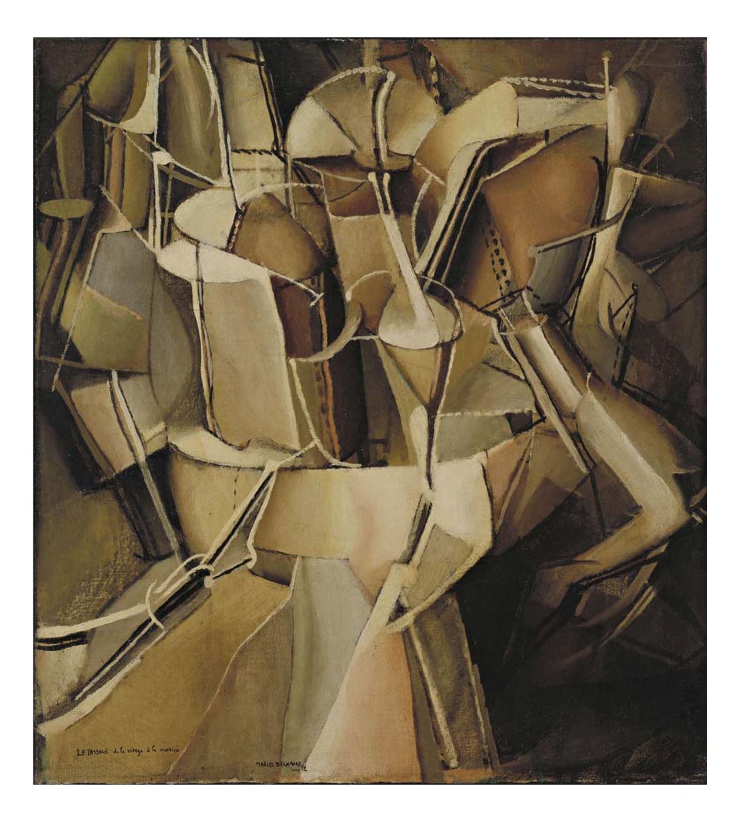 Marcel Duchamp - The Passage from Virgin to Bride, 16x12" (A3) Poster Print