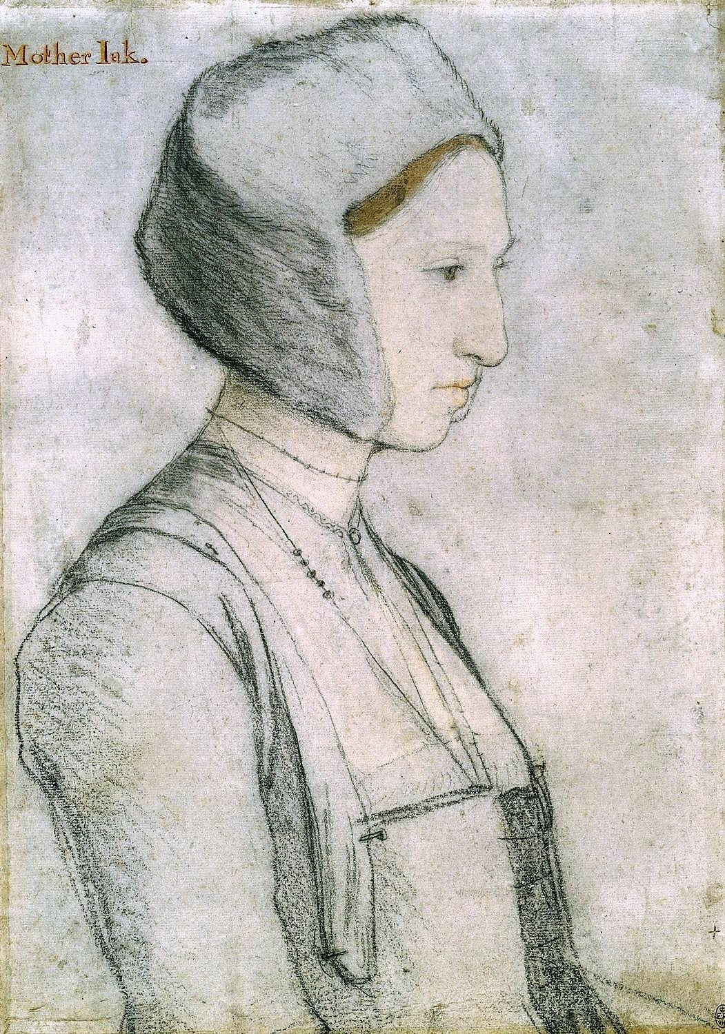 Margaret Giggs (1508-1570), vintage artwork by Hans Holbein the Younger, A3 (16x12") Poster Print