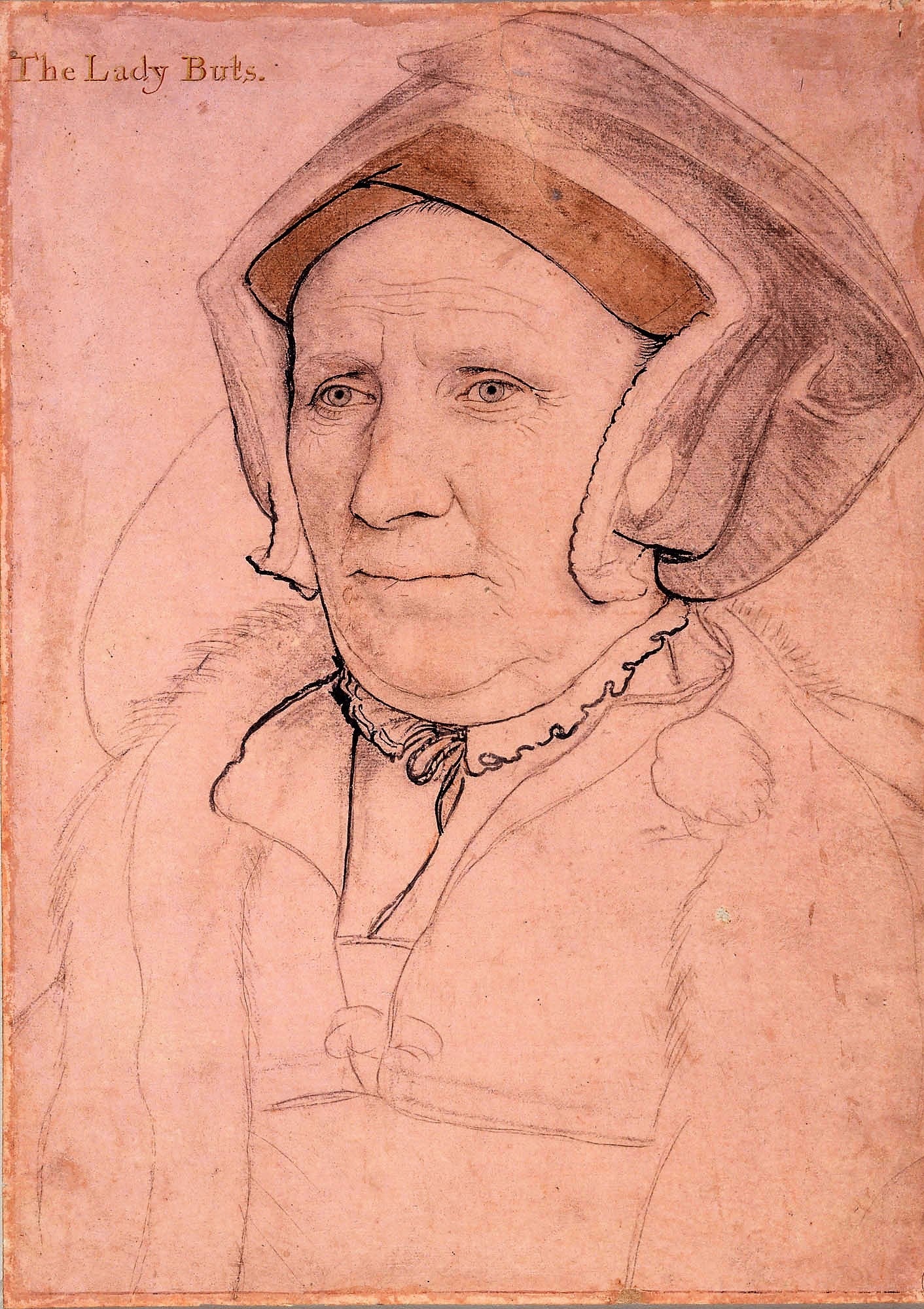 Margaret, Lady Butts, vintage artwork by Hans Holbein the Younger, A3 (16x12") Poster Print