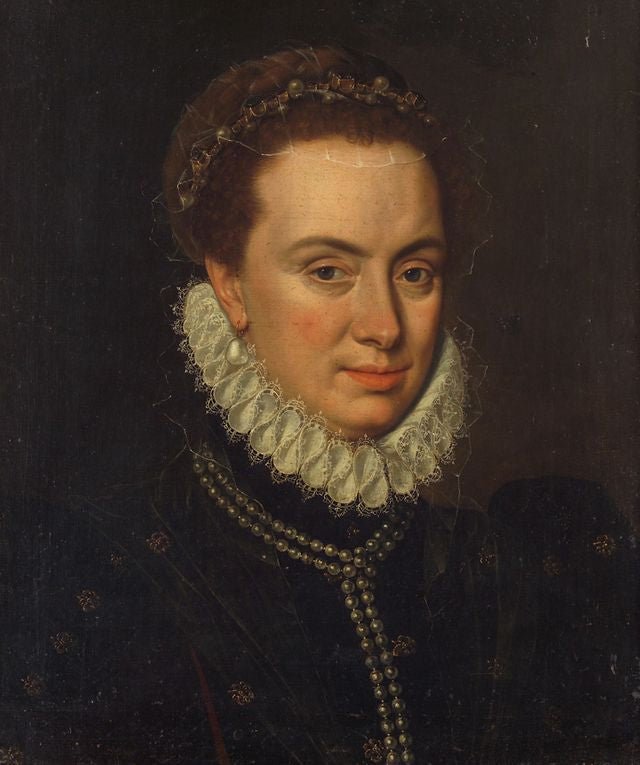 Margarete von Parma, vintage artwork by Anthonis Mor, A3 (16x12") Poster Print