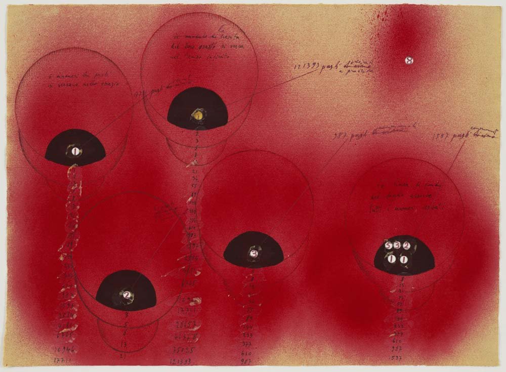 Mario Merz - Berliner Tasse, vintage art, A3 (16x12") Poster Print