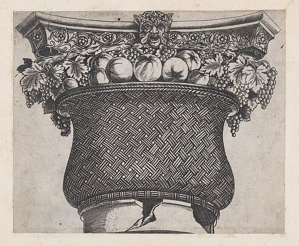 Master G.A.Speculum Romanae Magnificentiae Basket capital-16x12"(A3) Poster