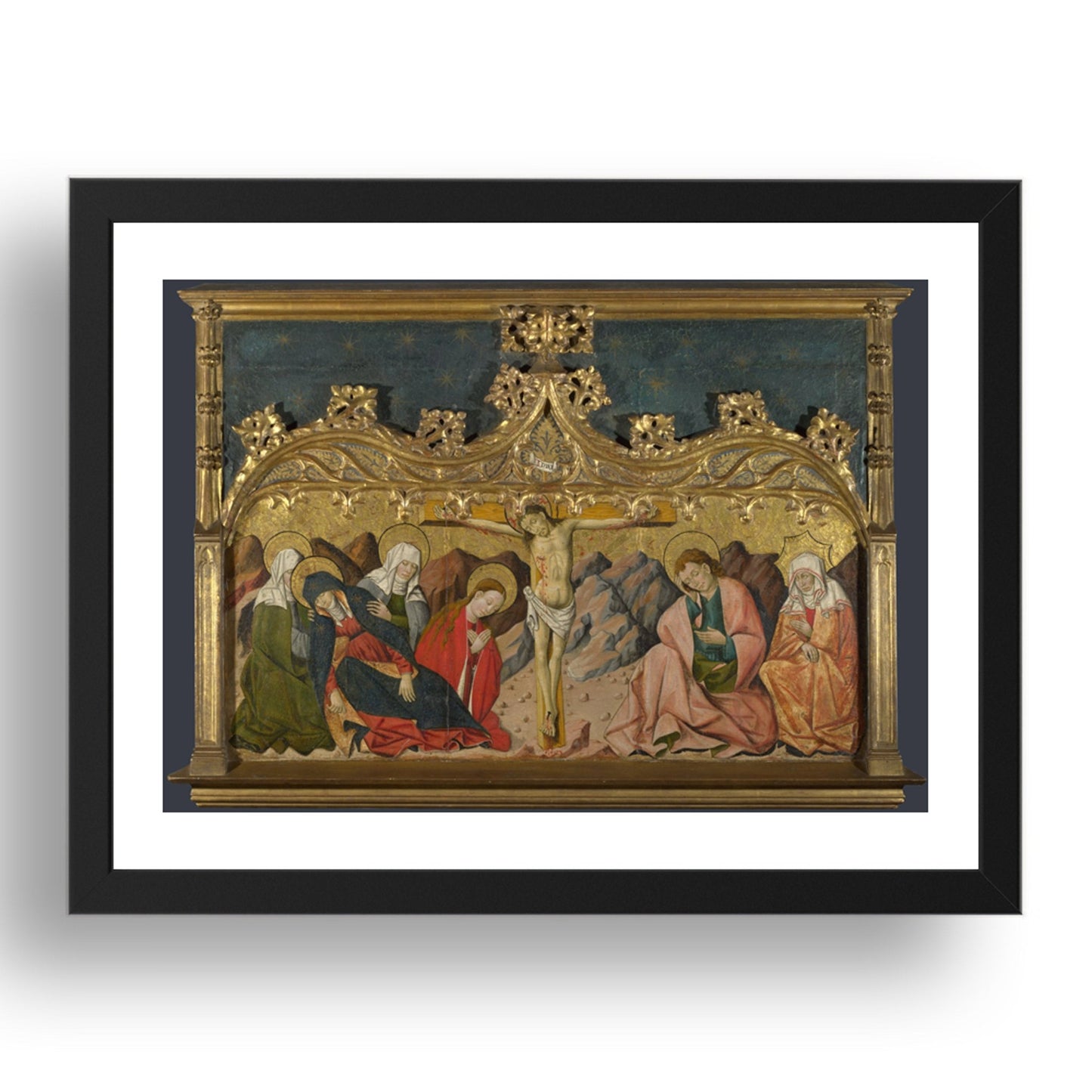 Master of Riglos: The Crucifixion, Poster in 17x13"(A3) Frame