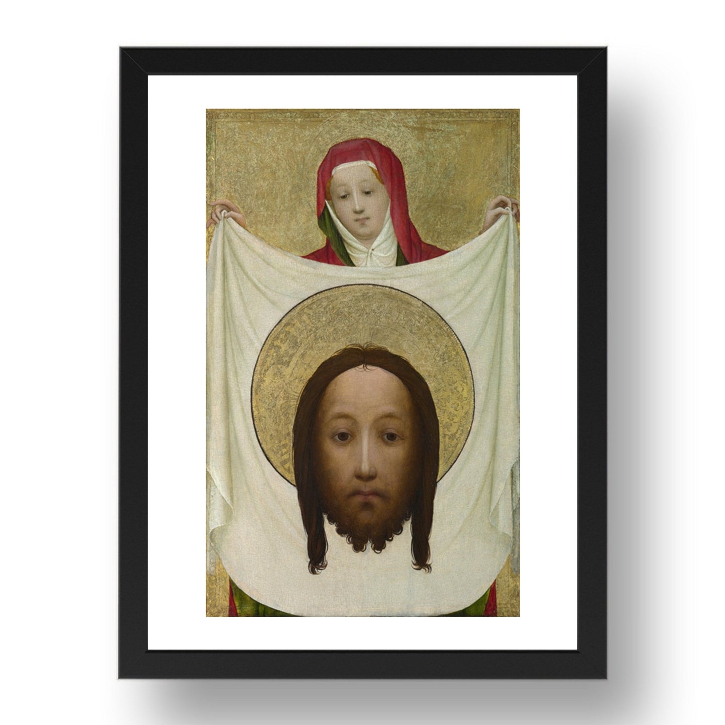 Master of Saint Veronica: Saint Veronica with the Sudarium, Poster in 17x13"(A3) Frame