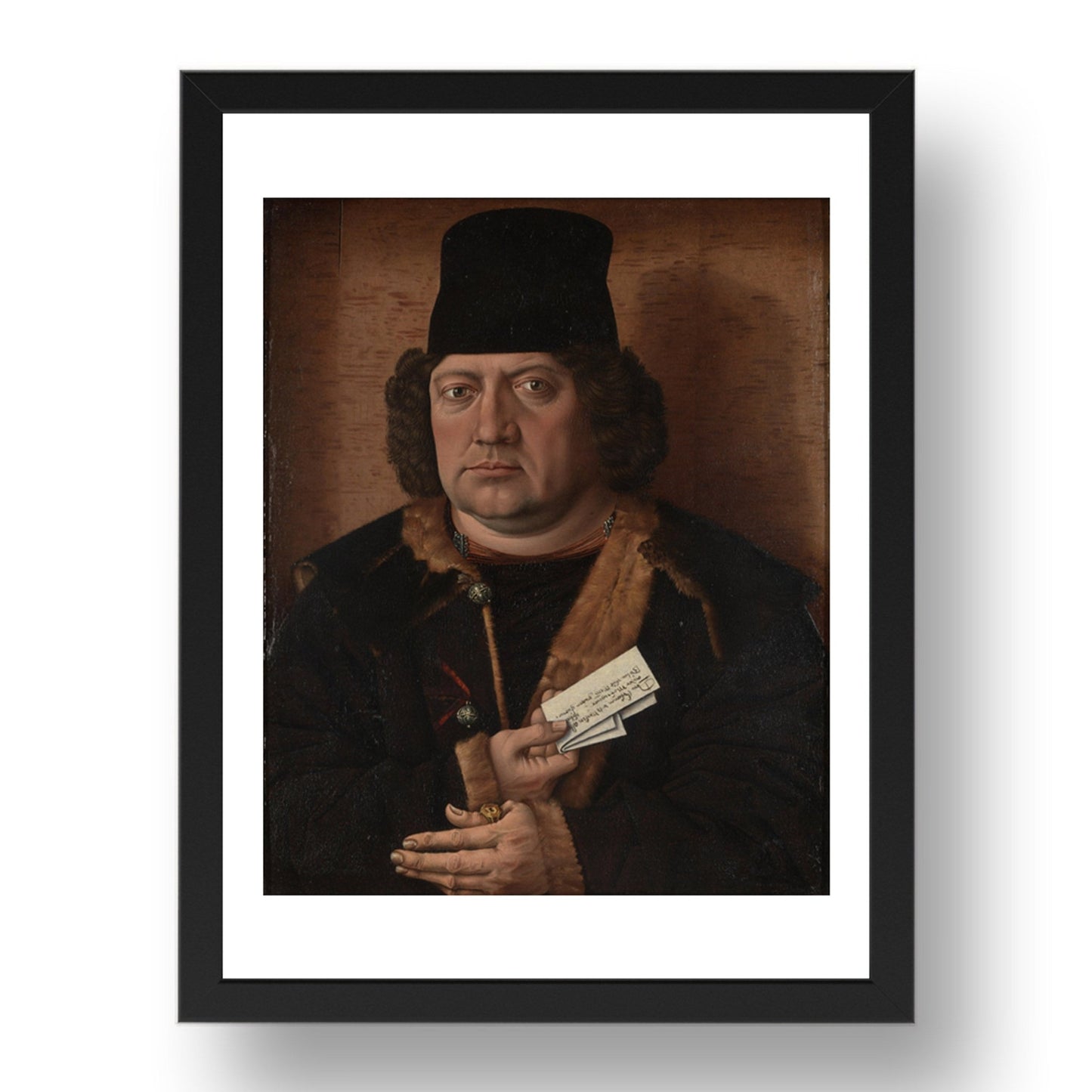 Master of the Mornauer Portrait: Portrait of Alexander Mornauer, Poster in 17x13"(A3) Frame