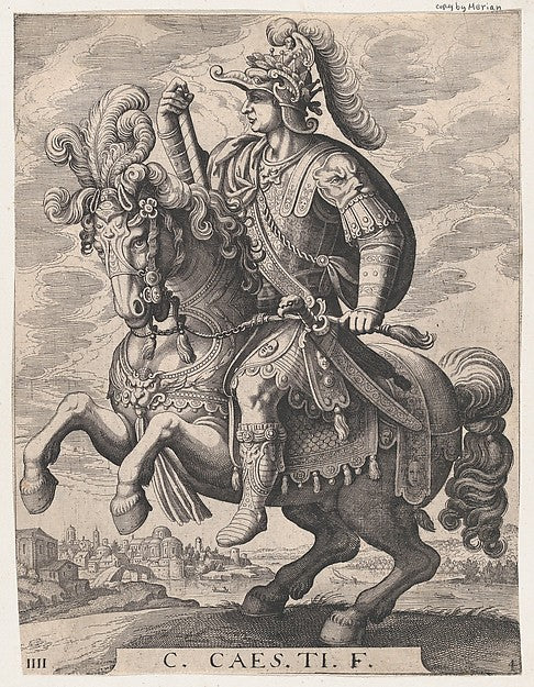 Matthäus Merian the Elder , After Antonio Tempesta:Plate 4:-16x12"(A3) Poster