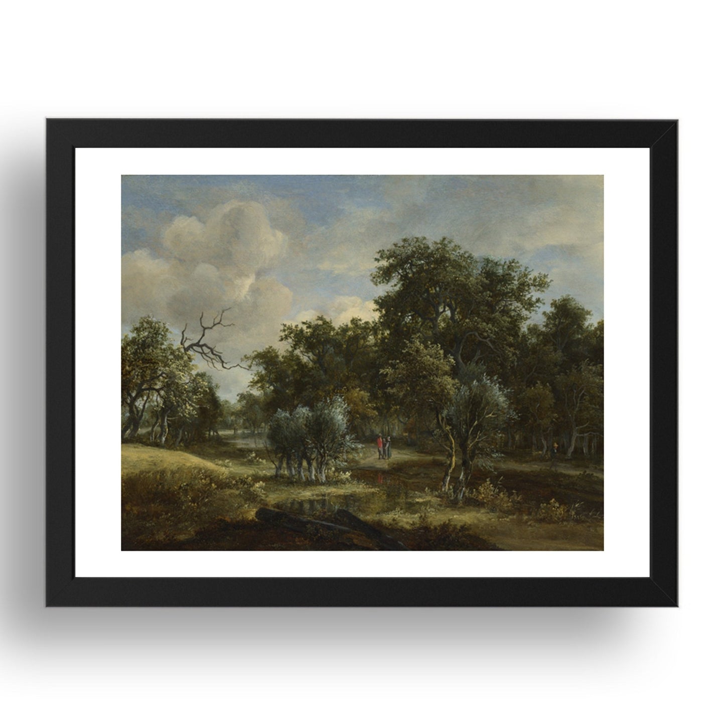 Meindert Hobbema: A Stream by a Wood, Poster in 17x13"(A3) Frame