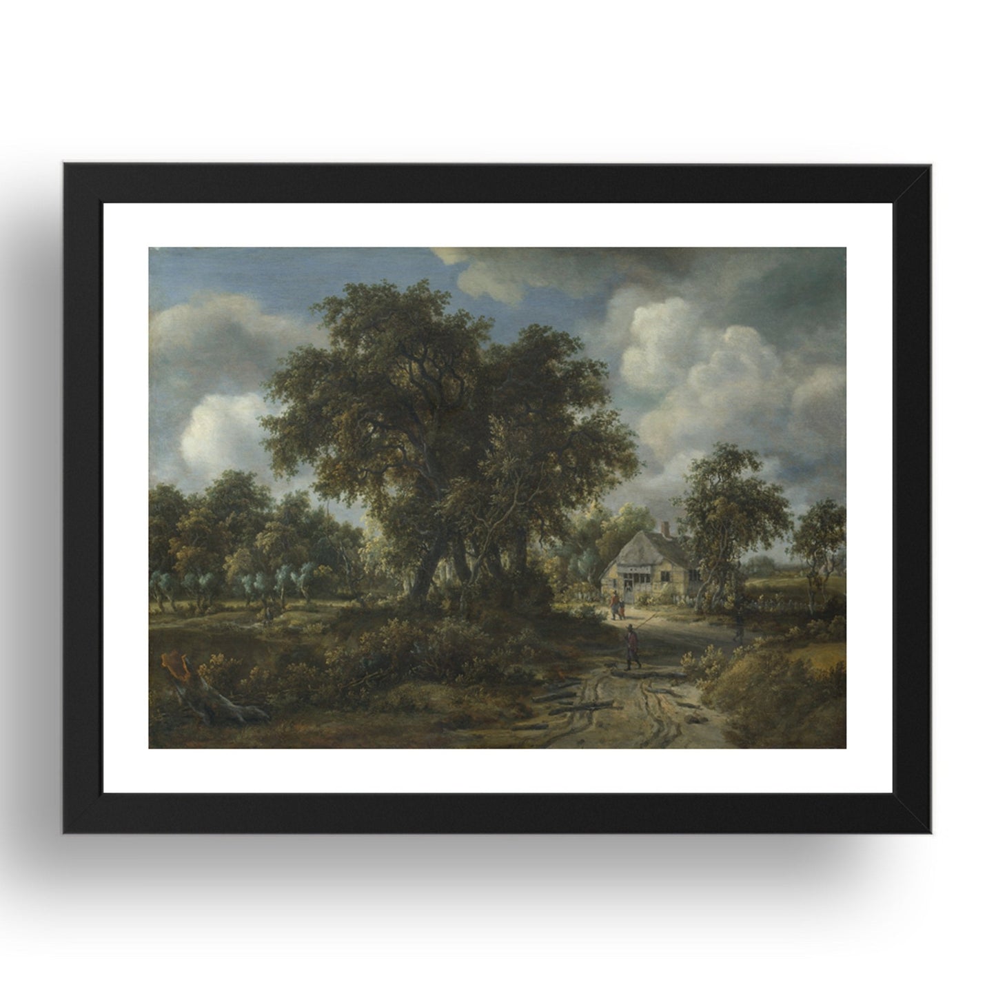 Meindert Hobbema: A Woody Landscape, Poster in 17x13"(A3) Frame