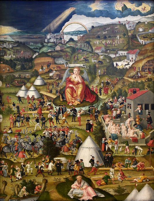 Melancolia, vintage artwork by Matthias Gerung, A3 (16x12") Poster Print