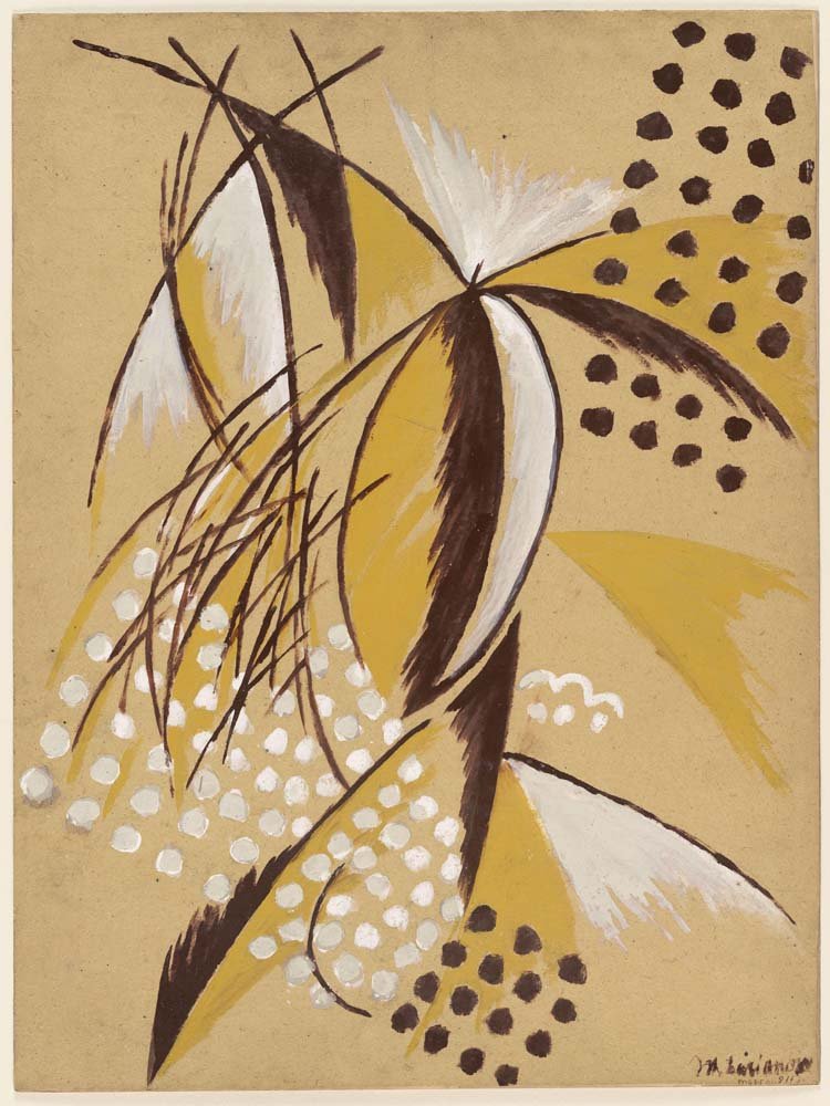 Mikhail Larionov - Rayonist Composition Heads, vintage art, A3 (16x12") Poster Print