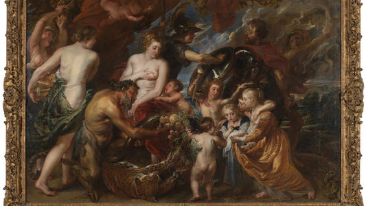 Minerva Protects Pax from Mars by Peter Paul Rubens, vintage art, modern poster print