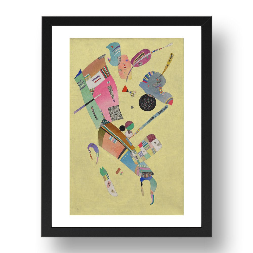 MODERATION by Wassily Kandinsky, 17x13" Frame