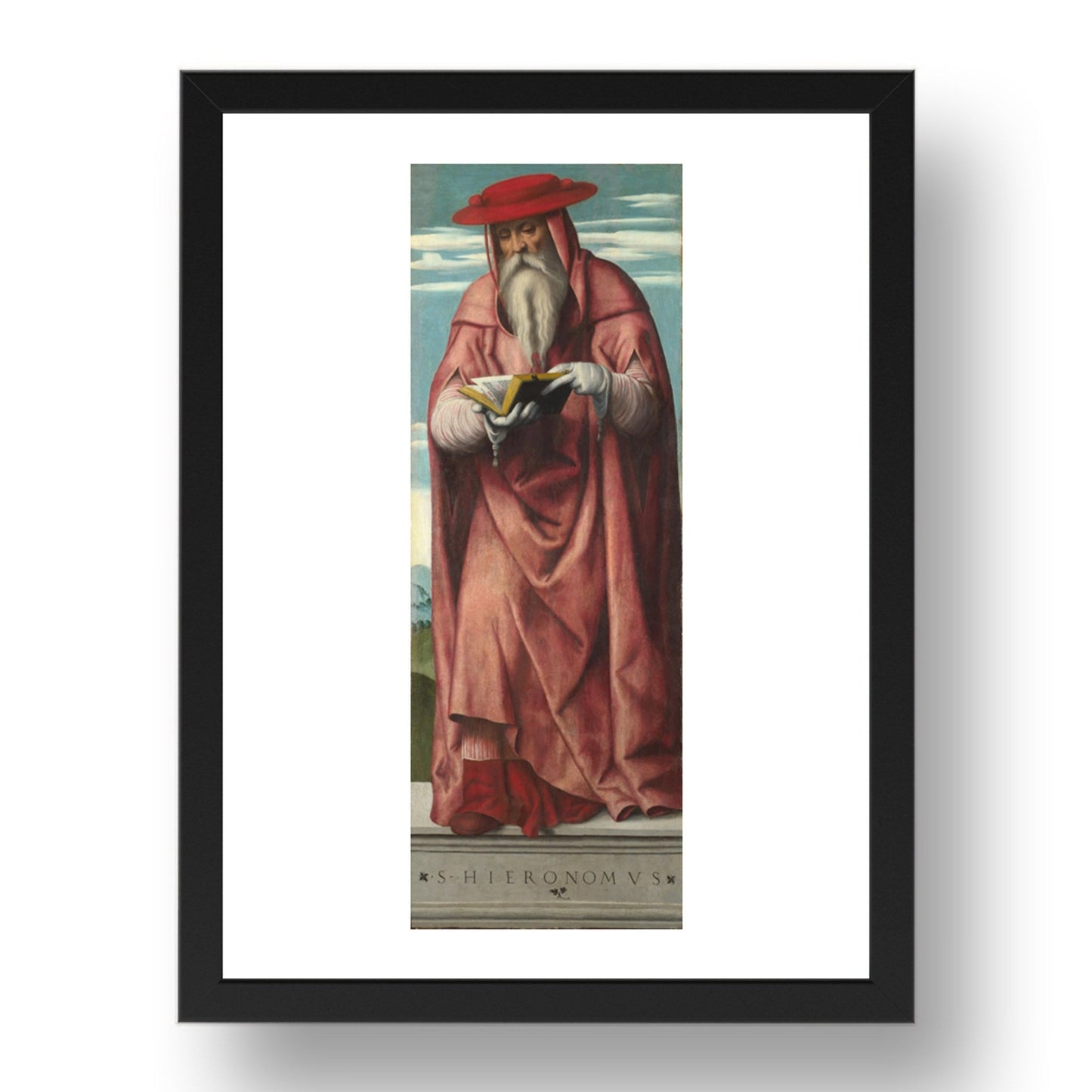 Moretto da Brescia: Saint Jerome, Poster in 17x13"(A3) Frame