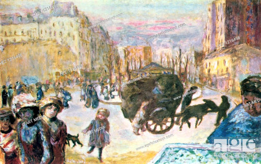 Morning in Paris by Pierre Bonnard, vintage art, modern poster print