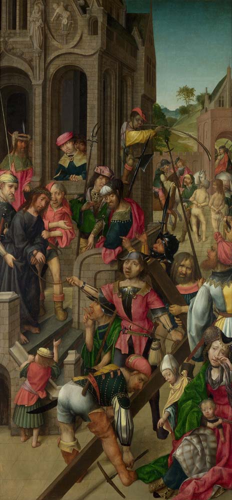 christ presented to people by Master of Delft, 12x8" (A4) Poster