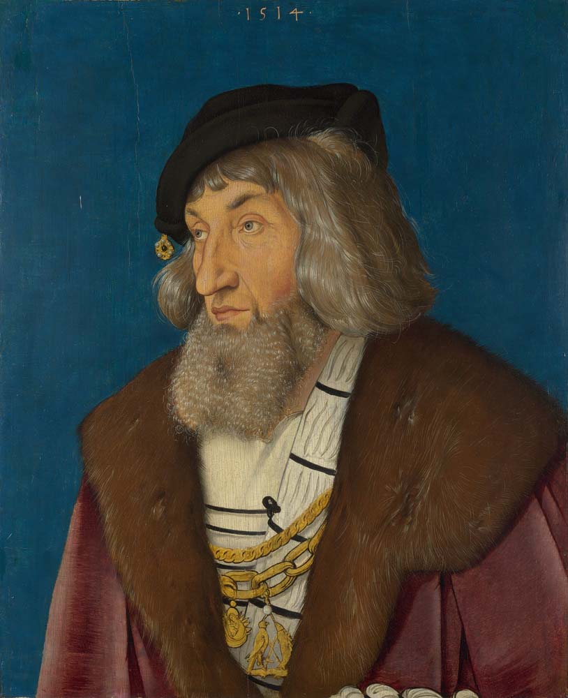 portrait of a man by Hans Baldung Grien,1514, 12x8" (A4) Poster