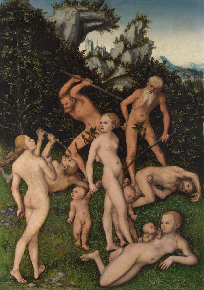 close of silver age by L.Cranach (the Elder), 12x8" (A4) Poster