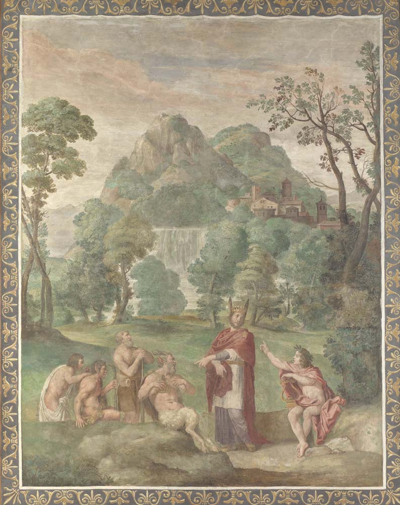 the judgement of midas by Domenichino & assistants, 12x8" (A4) Poster