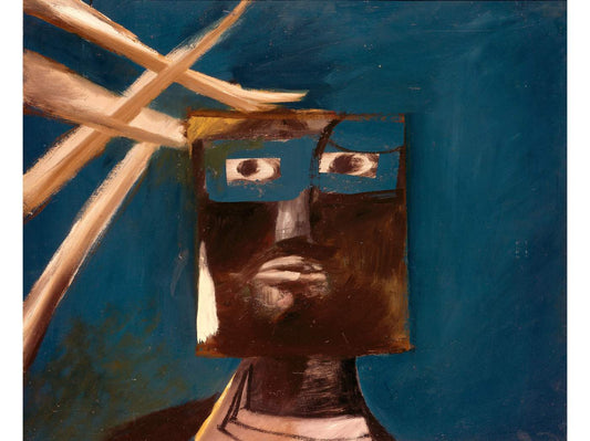 Ned Kelly by Sir Sidney Nolan, vintage art, modern poster print