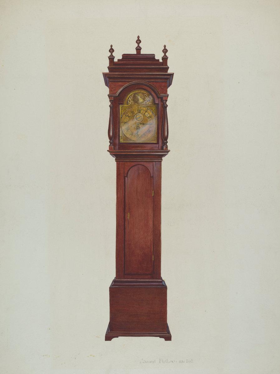 Nicholas Gorid:Grandfather Clock,16x12"(A3) Poster